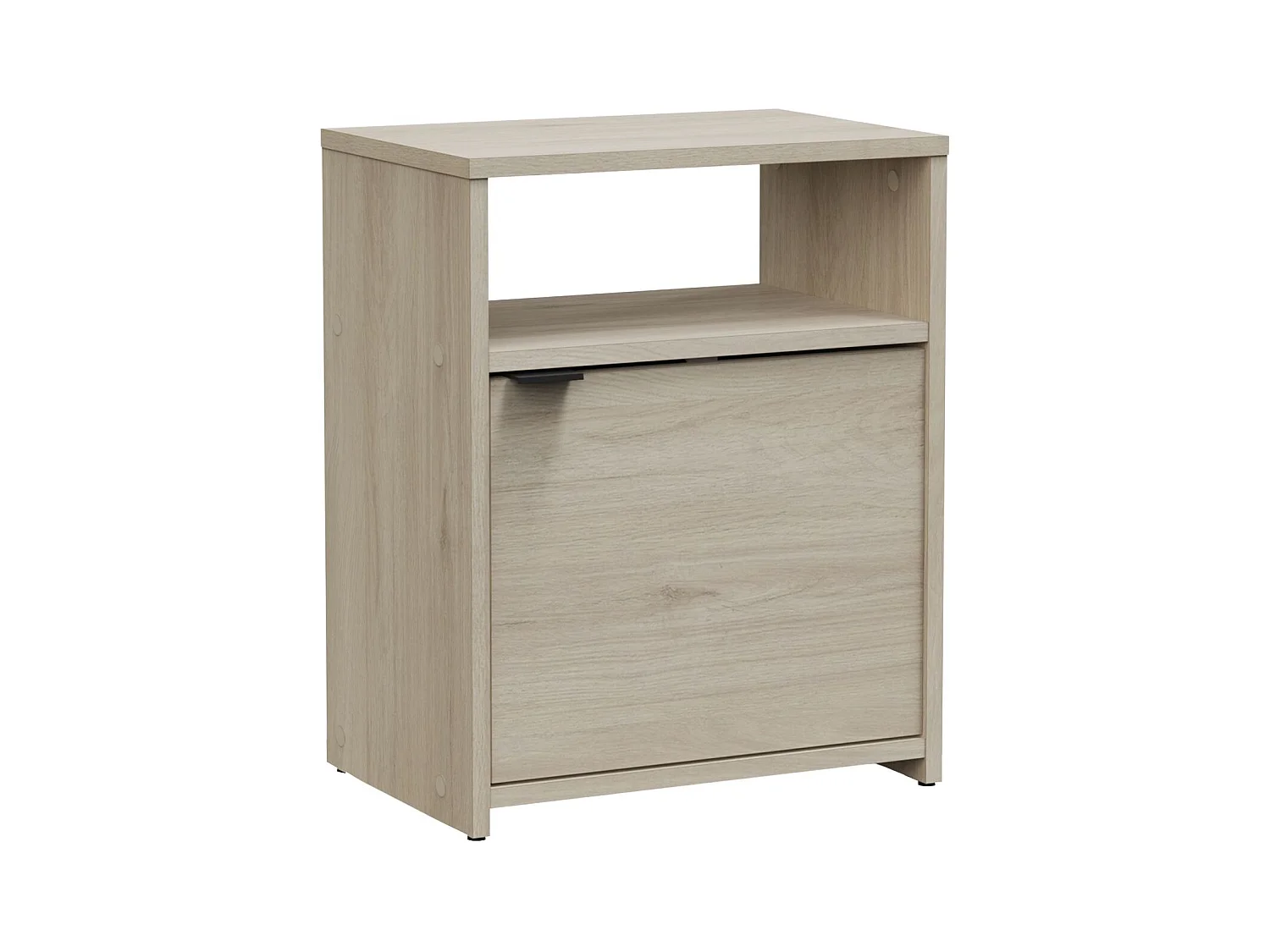 Table de chevet Nano avec 1 porte et 1 étagère, chêne Kronberg, 40,9 x 51,1 x 27,9 cm