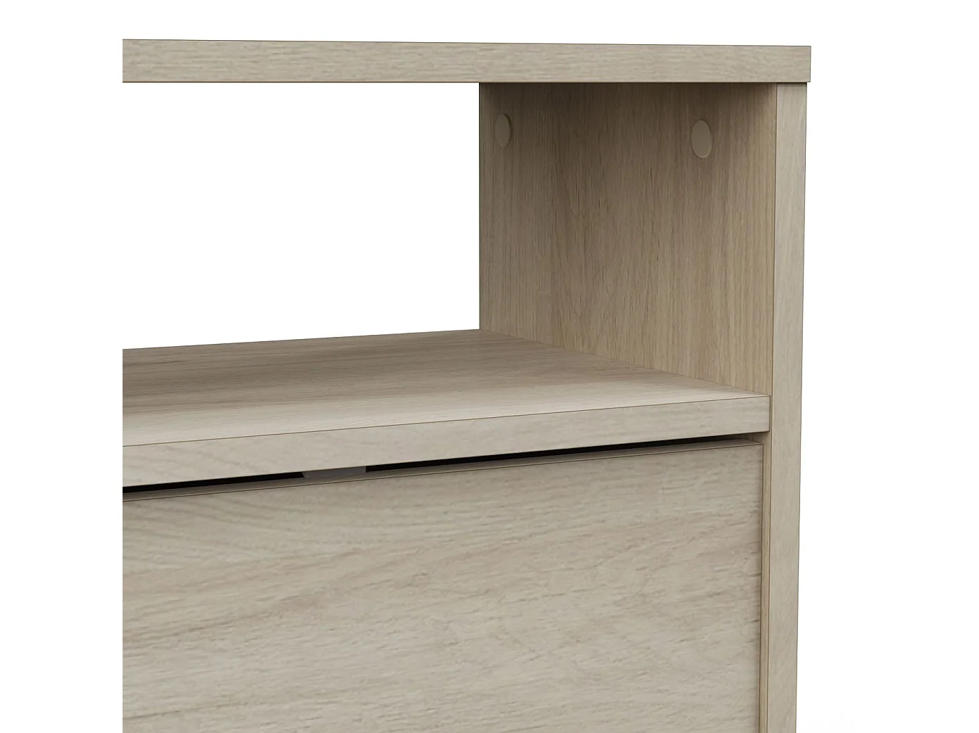 Mesita noche Nano 1 puerta, 1 estante roble kronberg 40,9x51,1x27,9 cm