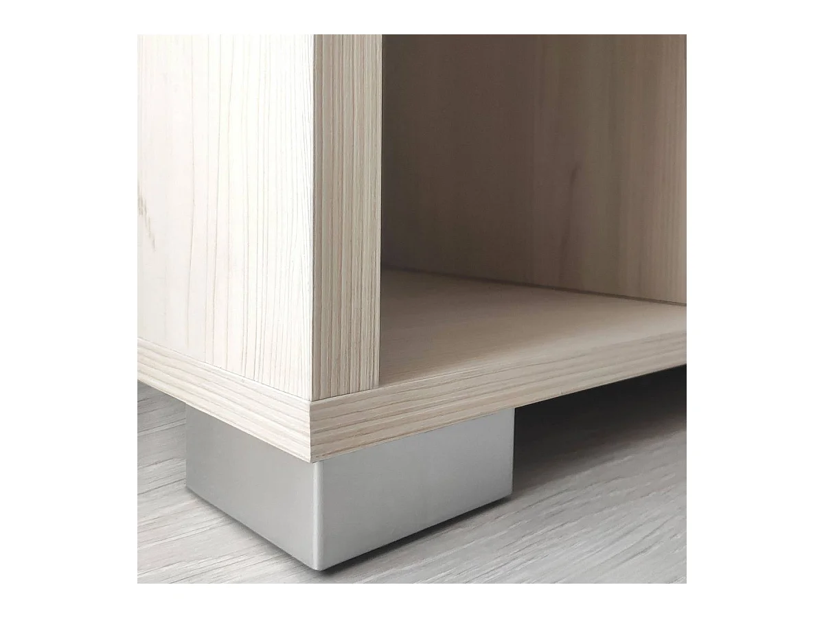 Table de chevet pour jeunes en pin maca 54x41x31 cm