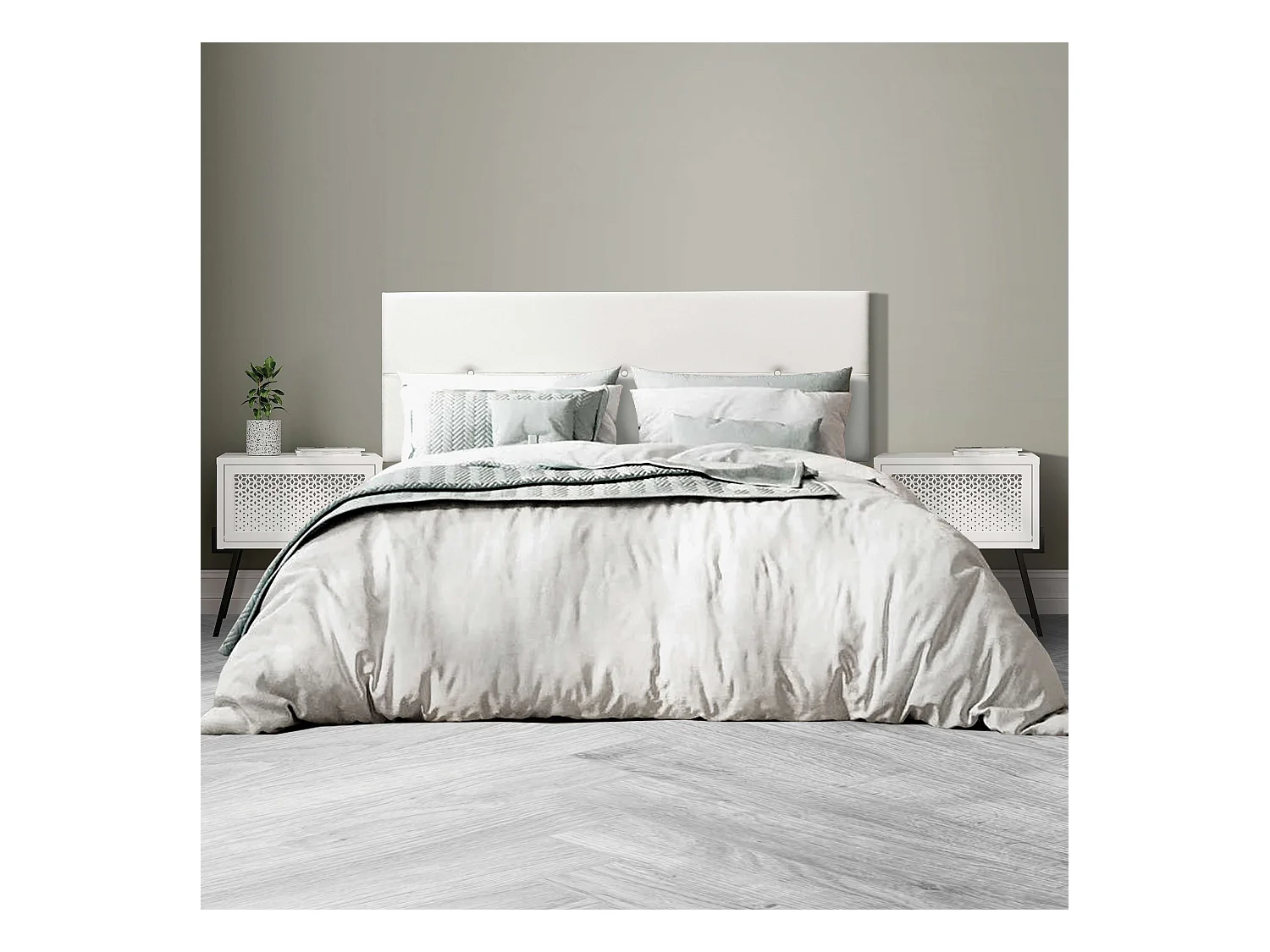 Mesita Noche Misty Blanco 48x51x34cm Dormitorio