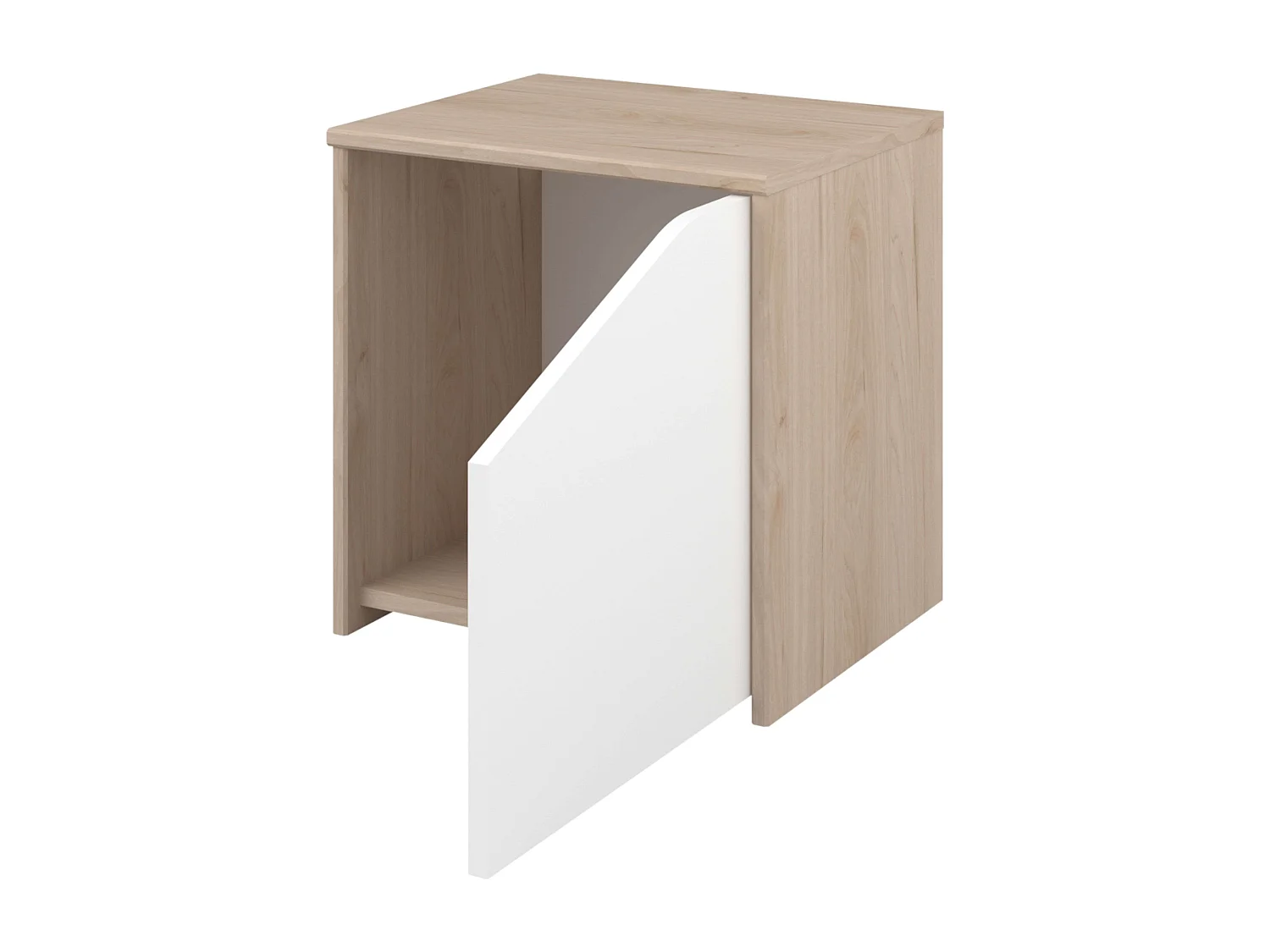 Table de chevet enfant 42x40x33 cm Design asymétrique Chambre nordique