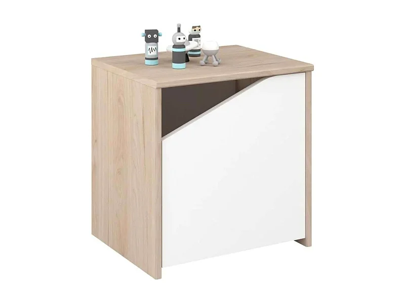 Table de chevet enfant 42x40x33 cm Design asymétrique Chambre nordique