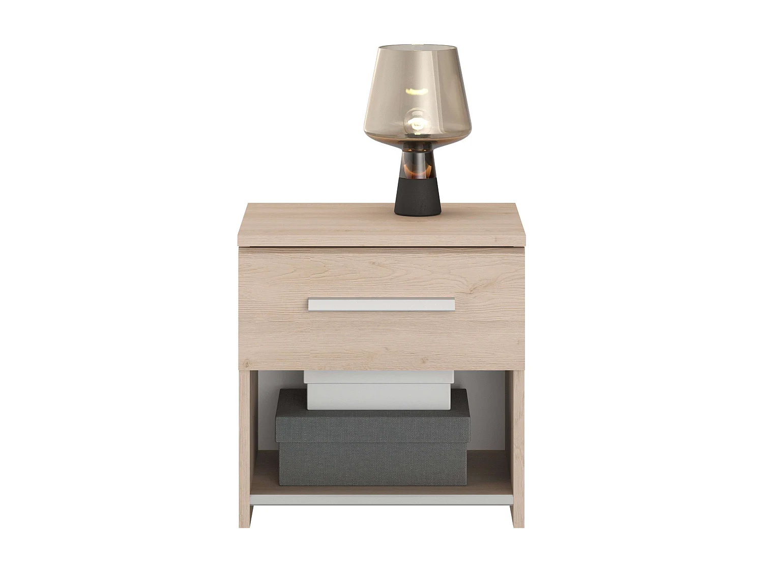 Table de chevet en chêne japonais de la Baltique 40x41x33 cm