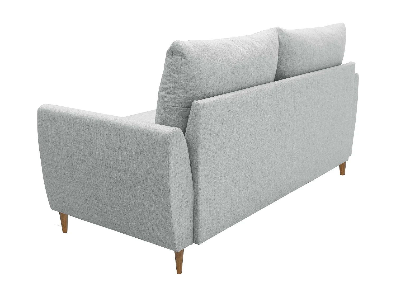 Sofá 3 Plazas Mave Estilo Contemporáneo Gris con Patas de Madera 180 cm