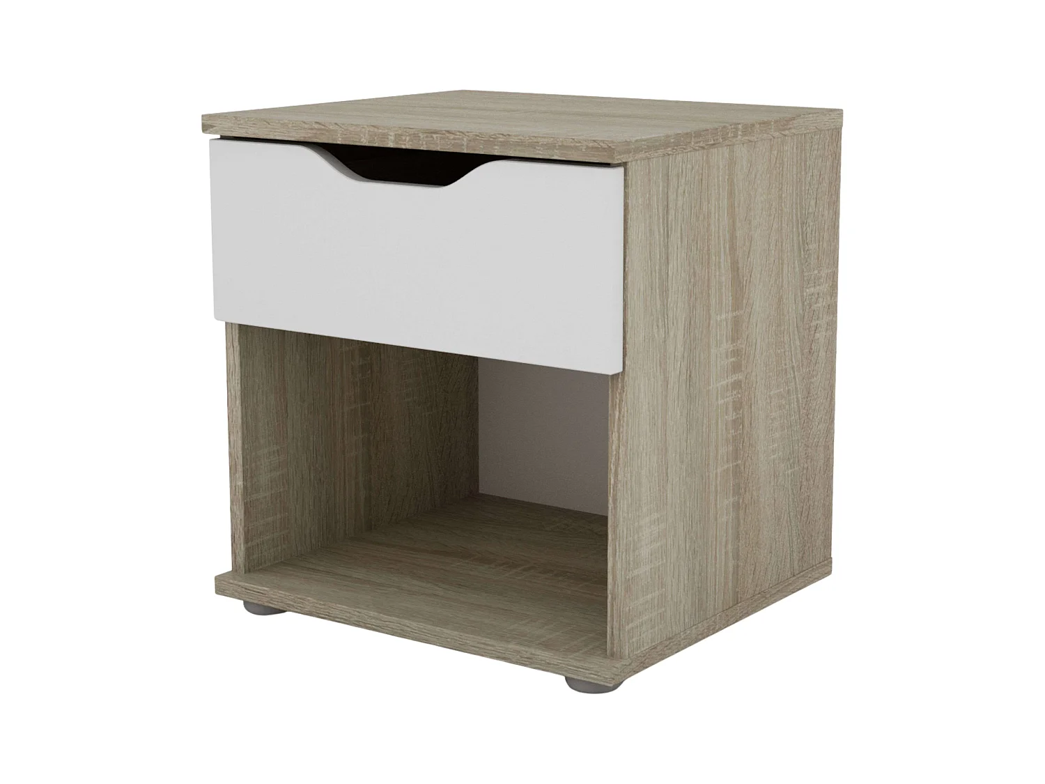 Table de chevet Parc 1 tiroir Chêne Sonoma/Blanc 40x42x35 cm