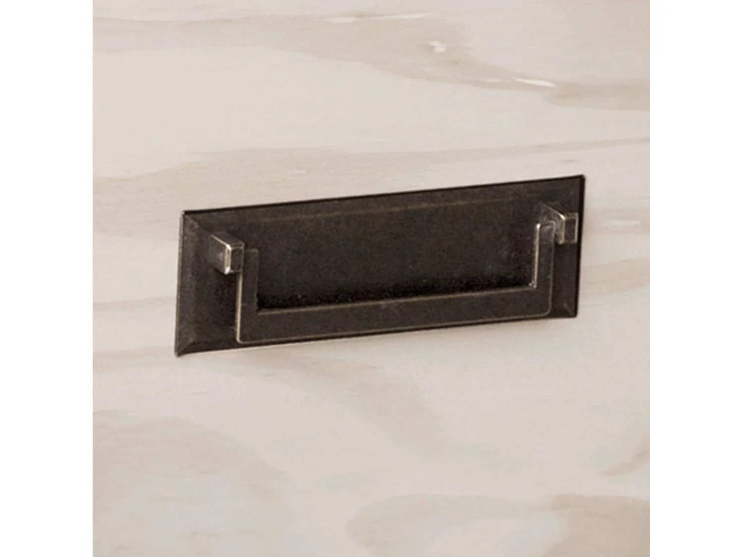 Mesita de Noche Madera Blanco Lavado Dormitorio 45x50x38 cm