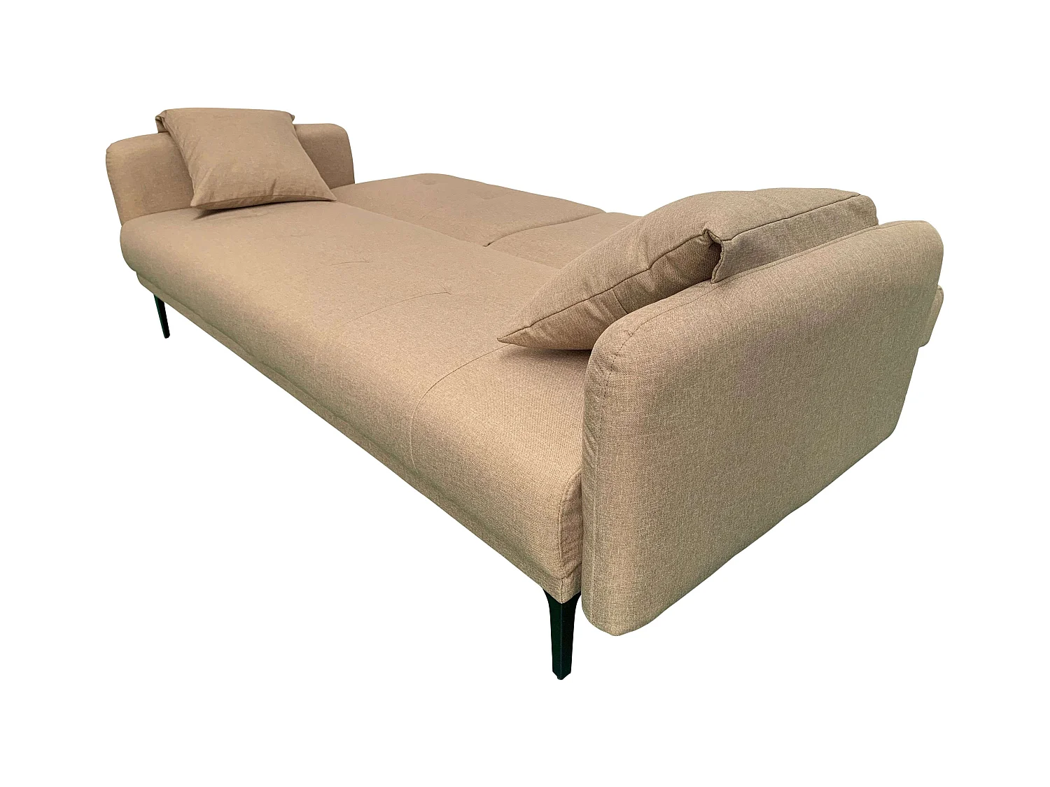 Sofá Cama Dack 3 Plazas 200 cm Salón Comedor Marrón Contemporáneo