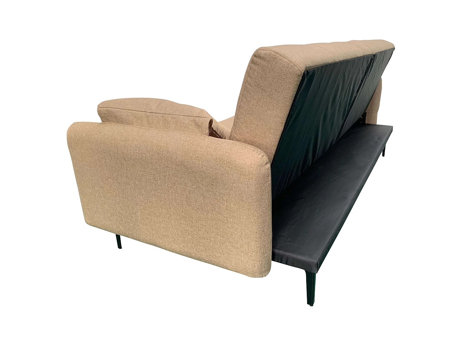 Sofá Cama Dack 3 Plazas 200 cm Salón Comedor Marrón Contemporáneo