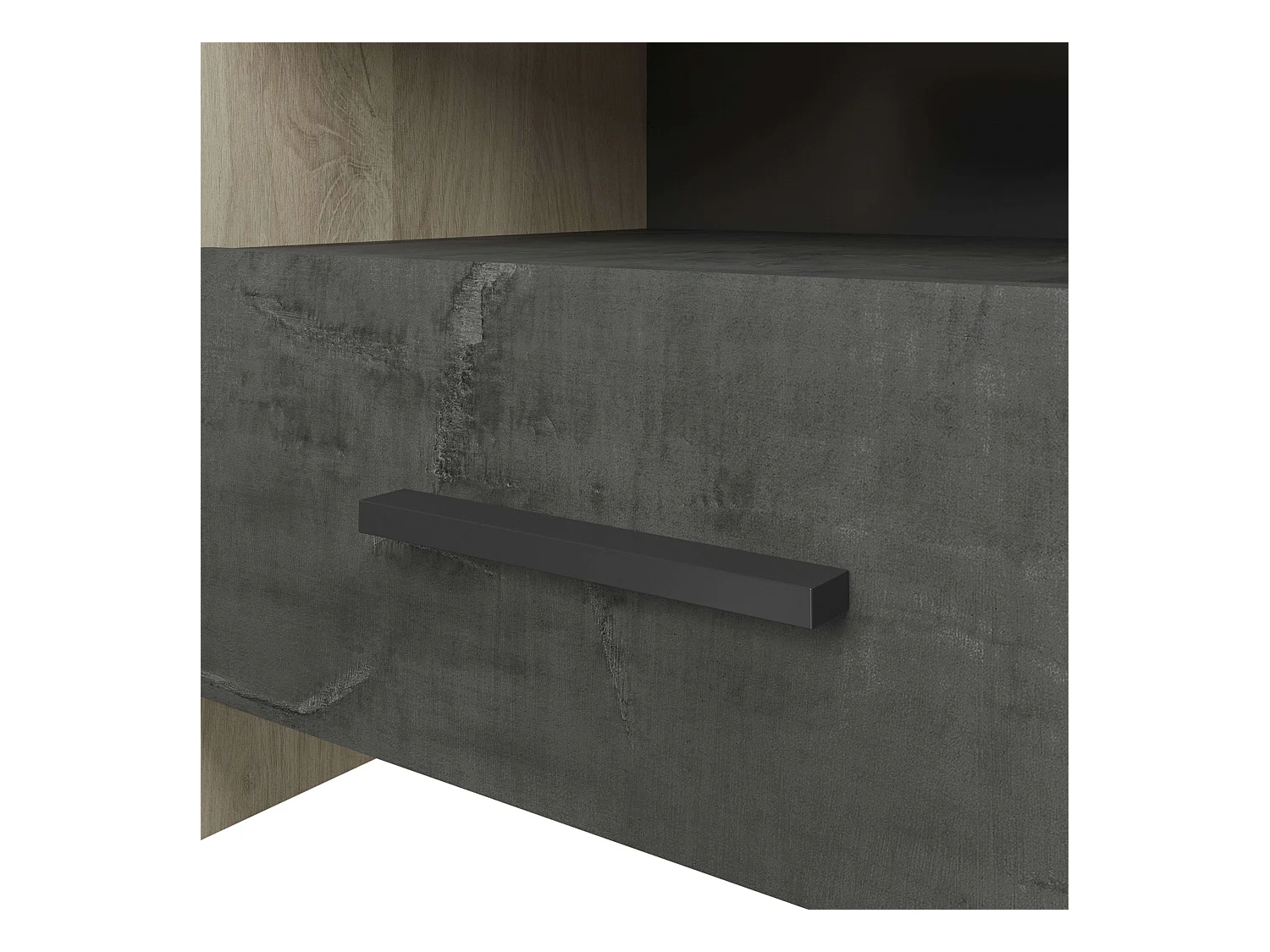 Mesa de cabeceira estilo industrial Urano 50x36x40 cm