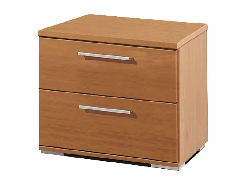 Mesa de cabeceira 2 gavetas melamina cerejeira moderna 42x44x35 cm