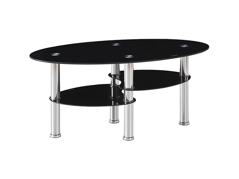 Table basse GAME Noir 100x50x45 cm