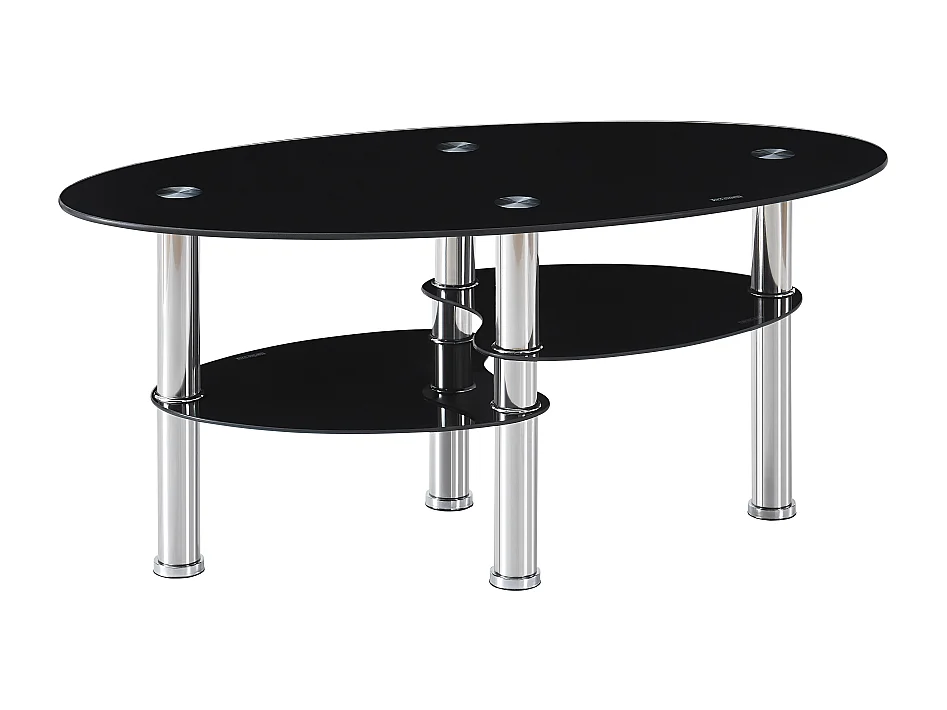 Table basse GAME Noir 100x50x45 cm