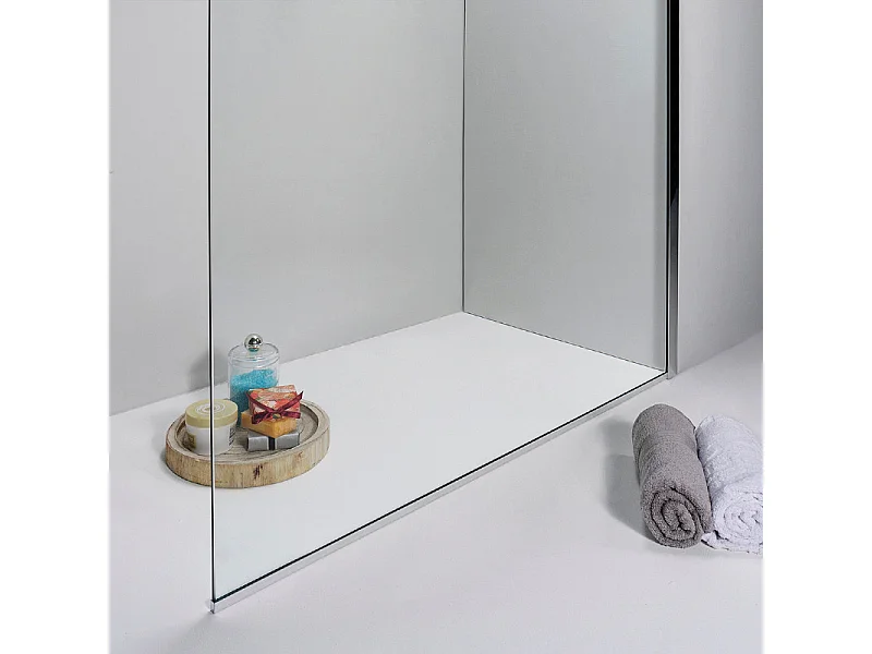 BOX DOCCIA WALK IN 130 CM IN CRISTALLO TRASPARENTE