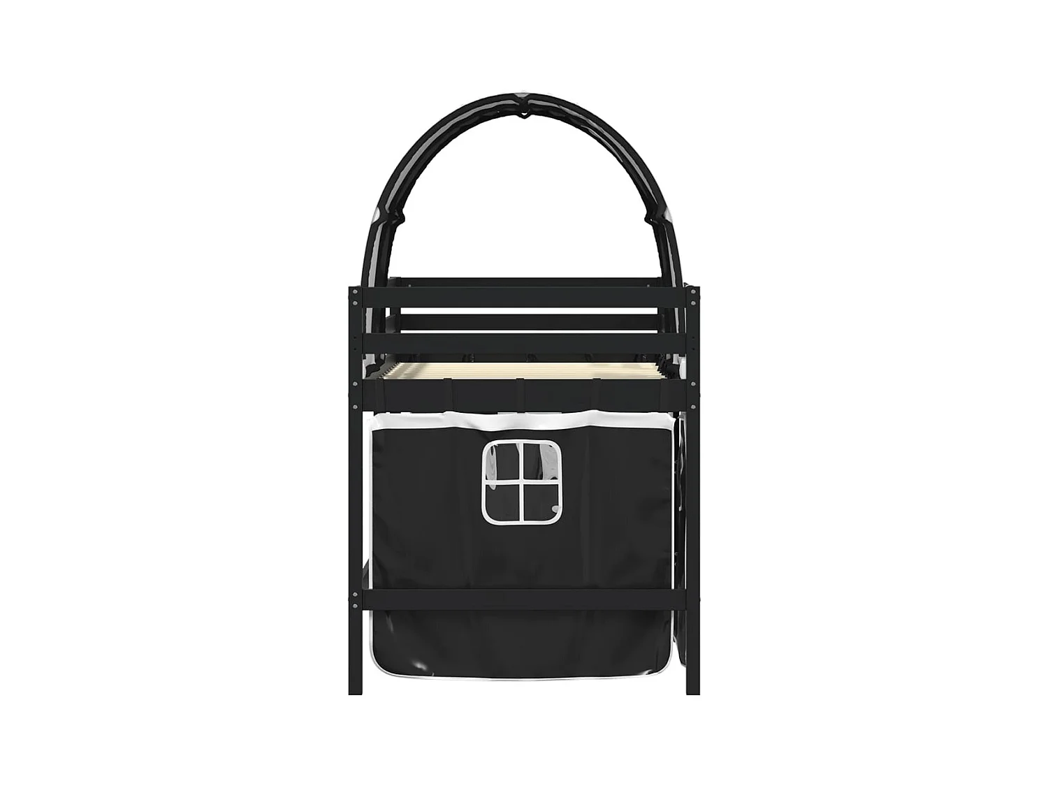 Lit simple-Lit mezzanine enfants avec tunnel sans matelas 80x200 cm