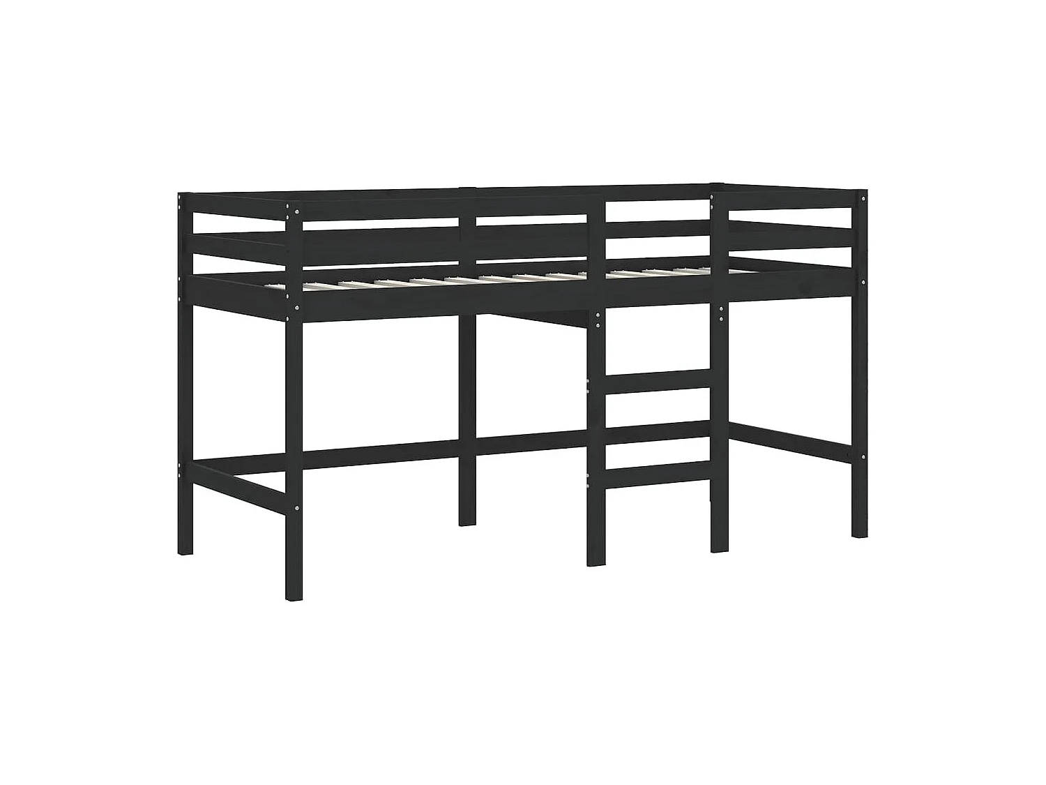 Lit simple-Lit mezzanine enfants avec tunnel sans matelas 80x200 cm