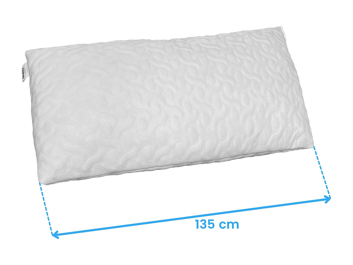 Almofada Viscoelástica Eko Flakes 135 cm Branca