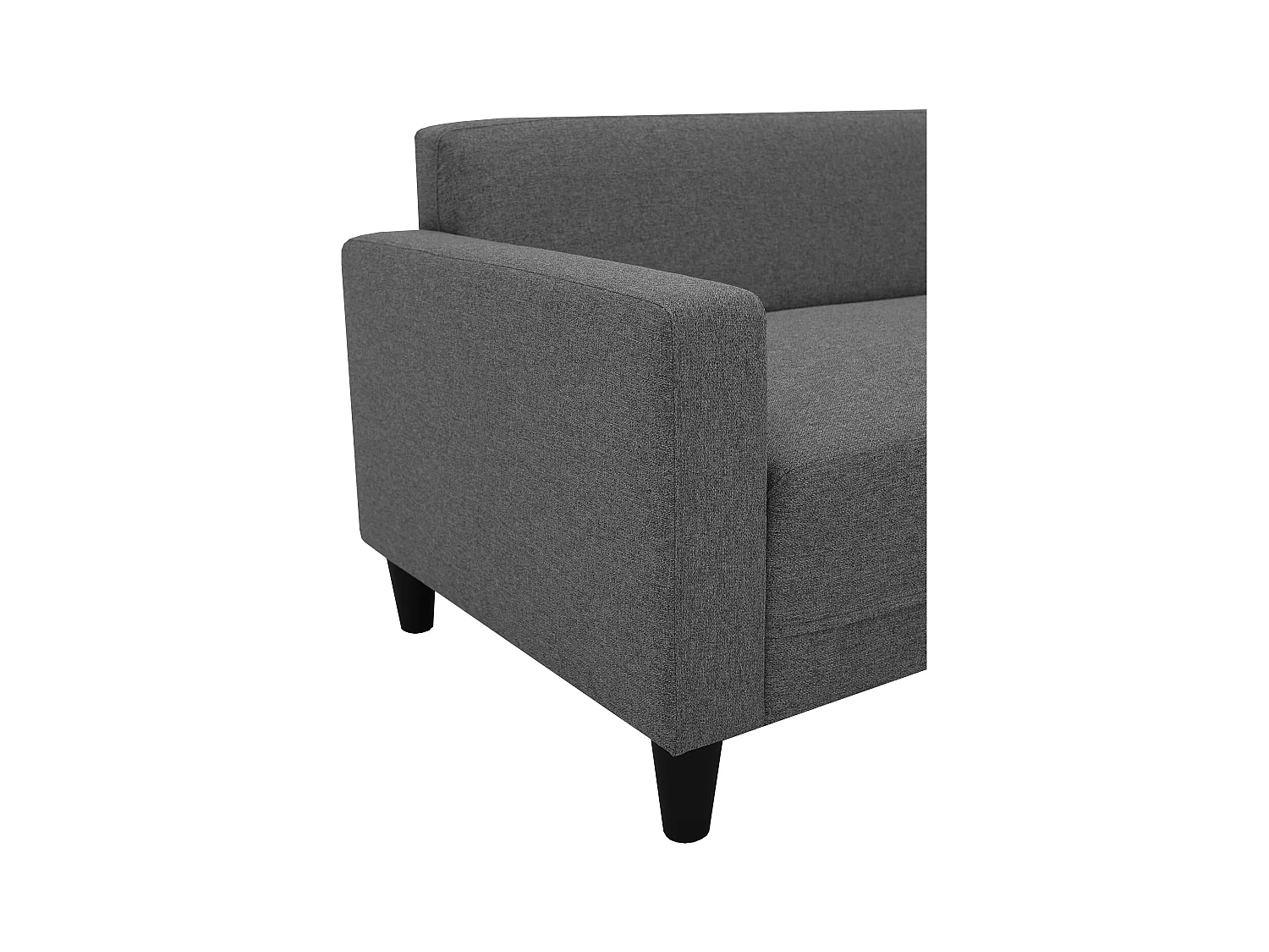 Sofá Chaise Longue Bob Rev. Sawana Gris Antracita 197 cm