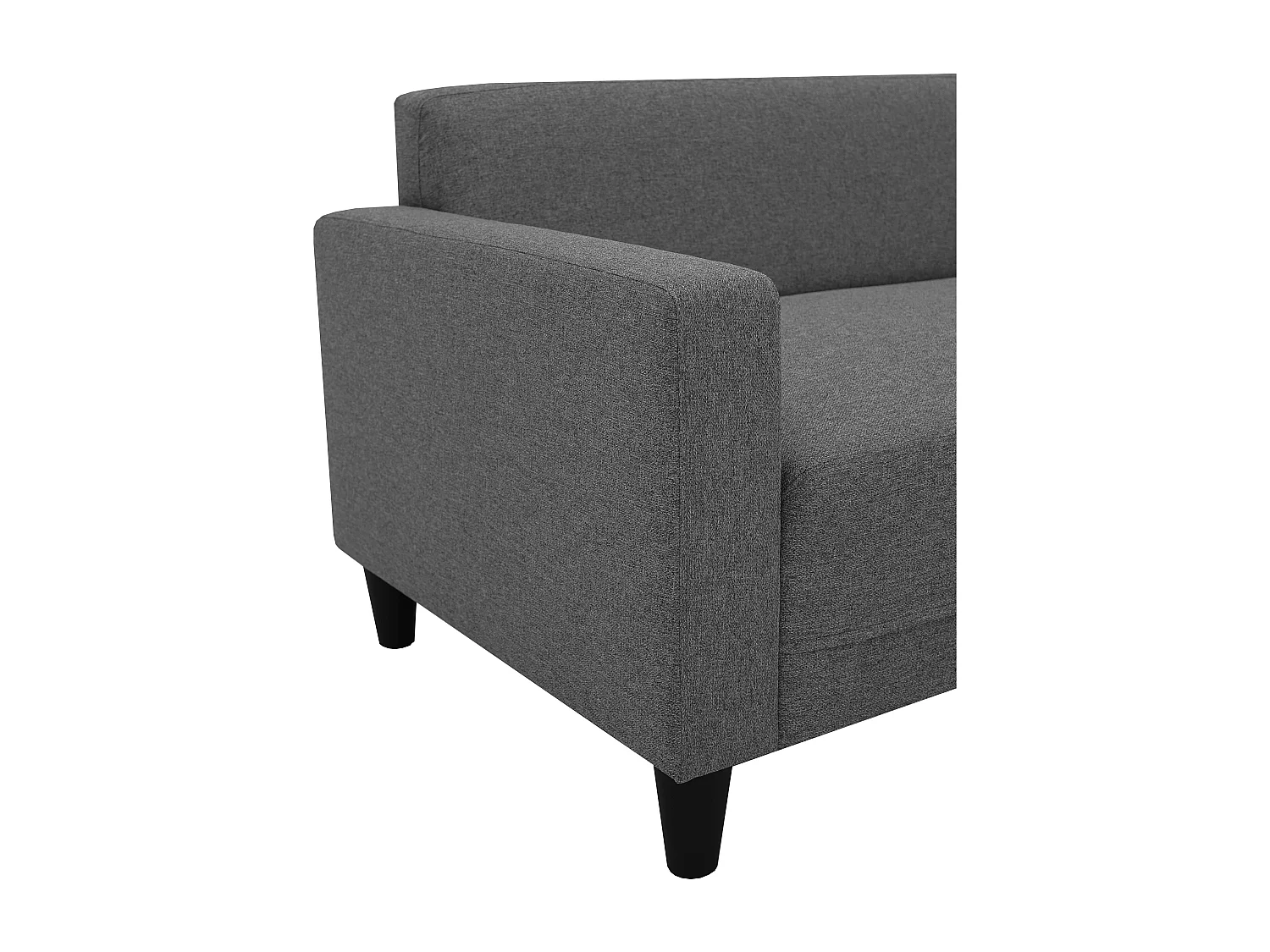 Sofá Chaise Longue Bob Rev. Sawana Gris Antracita 197 cm