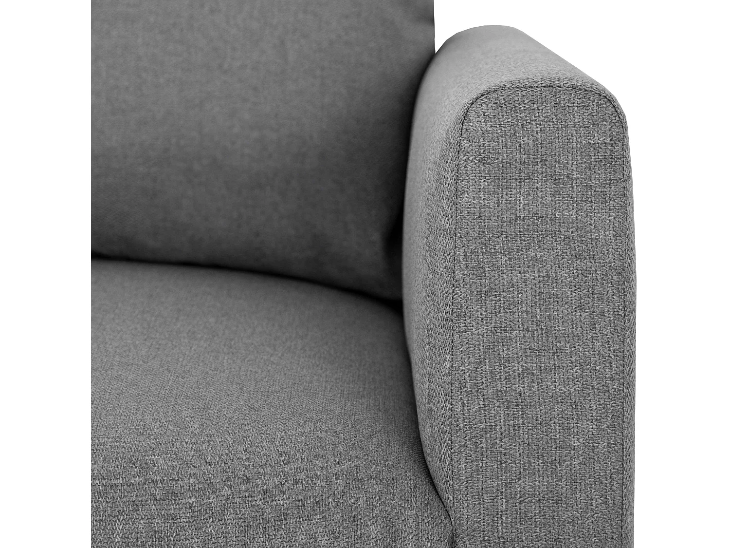 Sofá chaise longue Capri salón reversible 3 plazas gris 192x82x138 cm