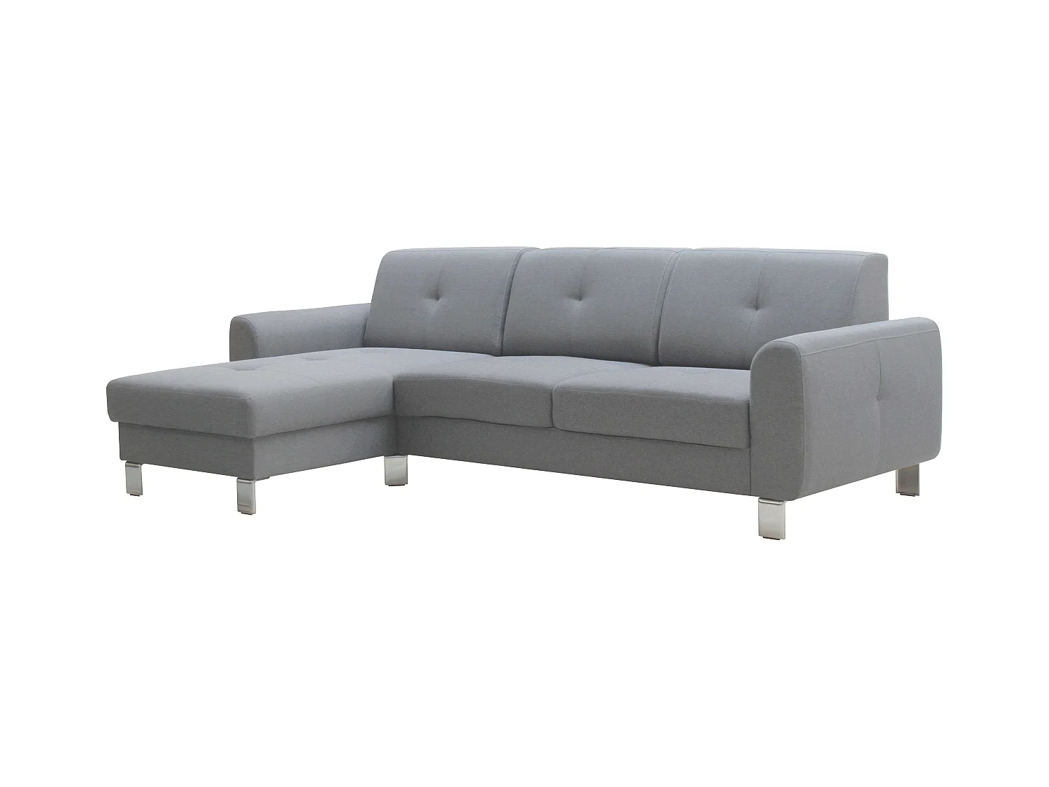 Sofá Axel Malmo Chaise Longe Gris Claro 260 cm