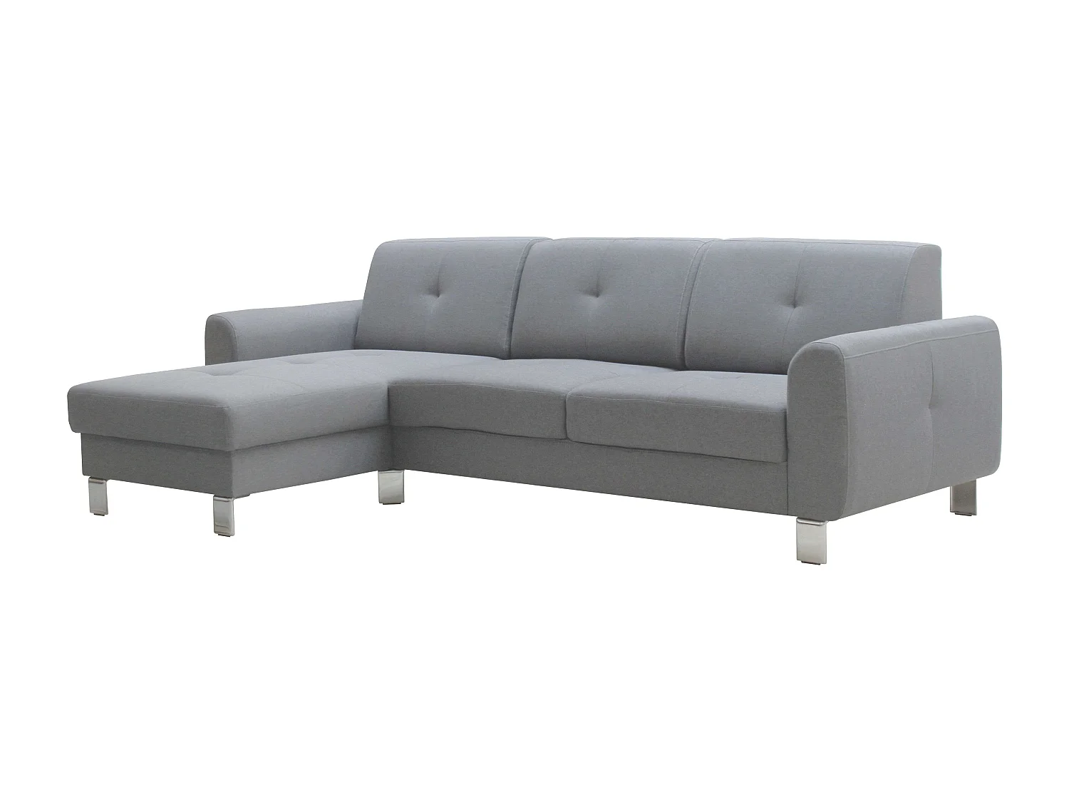Sofá Axel Malmo Chaise Longe Gris Claro 260 cm