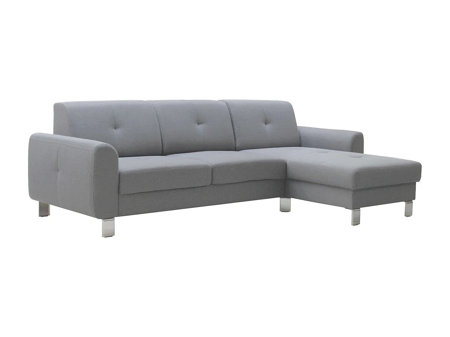 Sofá Axel Malmo Chaise Longe Gris Claro 260 cm