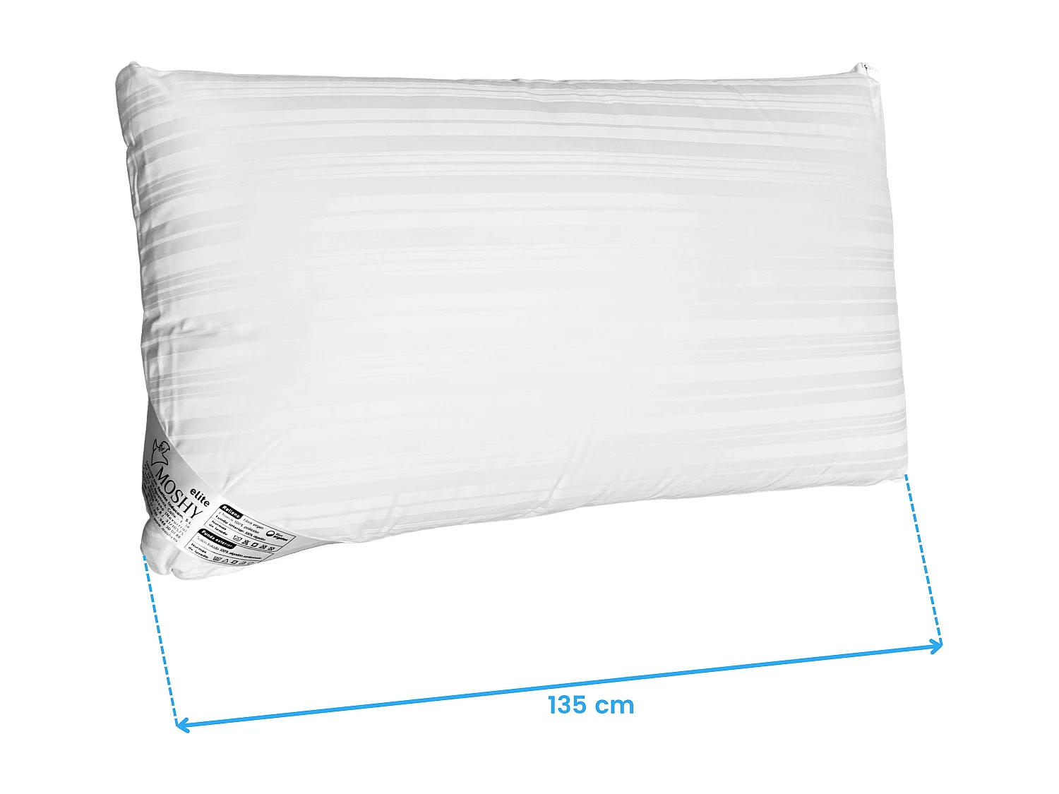 Travesseiro Elite com Capa de Fibra Ergotex 135 cm