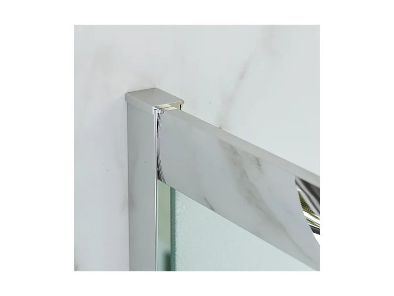 Box Doccia Angolare Scorrevole 80x100 Cm H 185 cm vetro 6 mm Opaco| Kiro