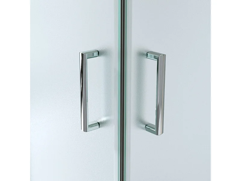 Cabina Doccia Angolare Scorrevole 80x120 Cm H 185 cm vetro Opaco 6 mm| Kiro