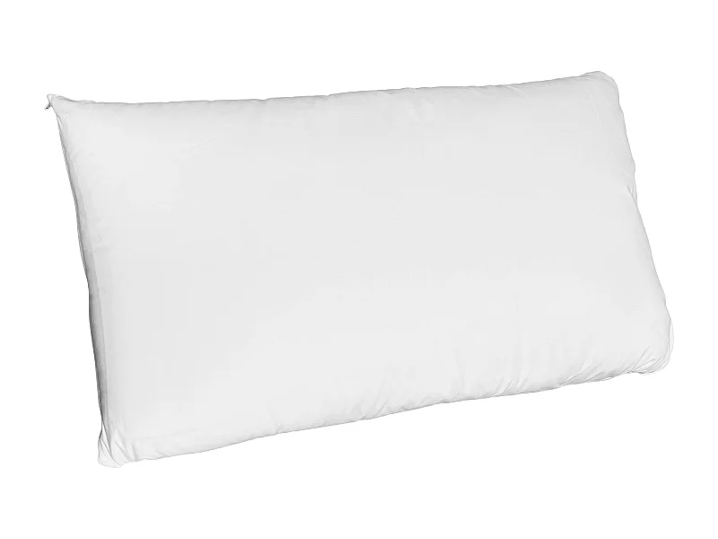 Almofada pequena Moshy, 90 cm, branca, com capa dupla, 100% algodão e poliéster