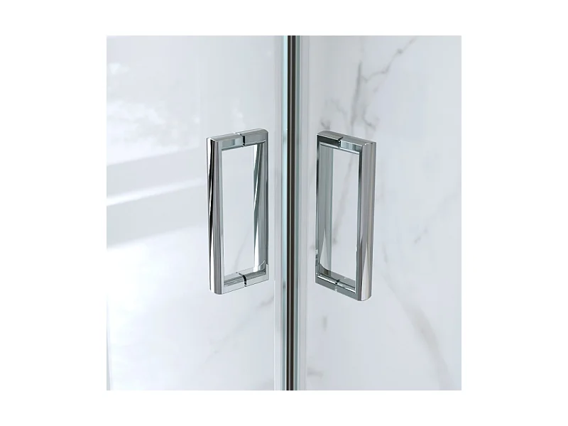 Box Doccia Angolare Scorrevole 70x100 Cm H 185 cm Vetro 6 mm Trasparente| Kiro