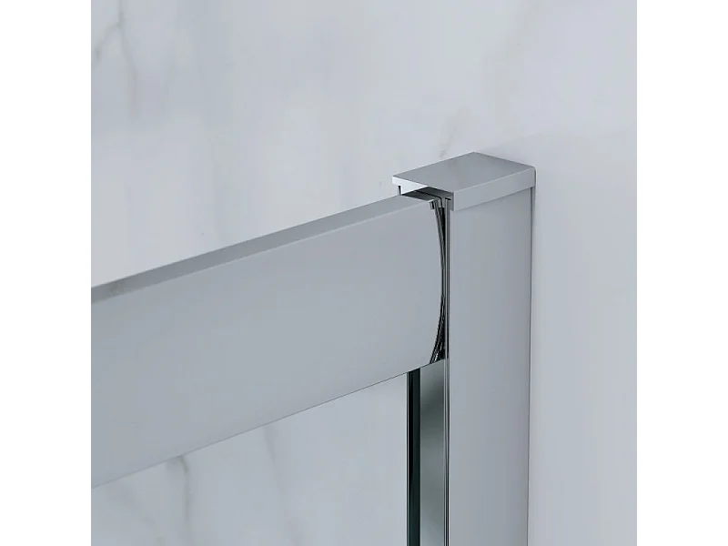 Box Doccia 3 Lati 70x120x70 Cm H185 cm vetro Trasparente 6 mm Apertura Scorrevole| Kiro