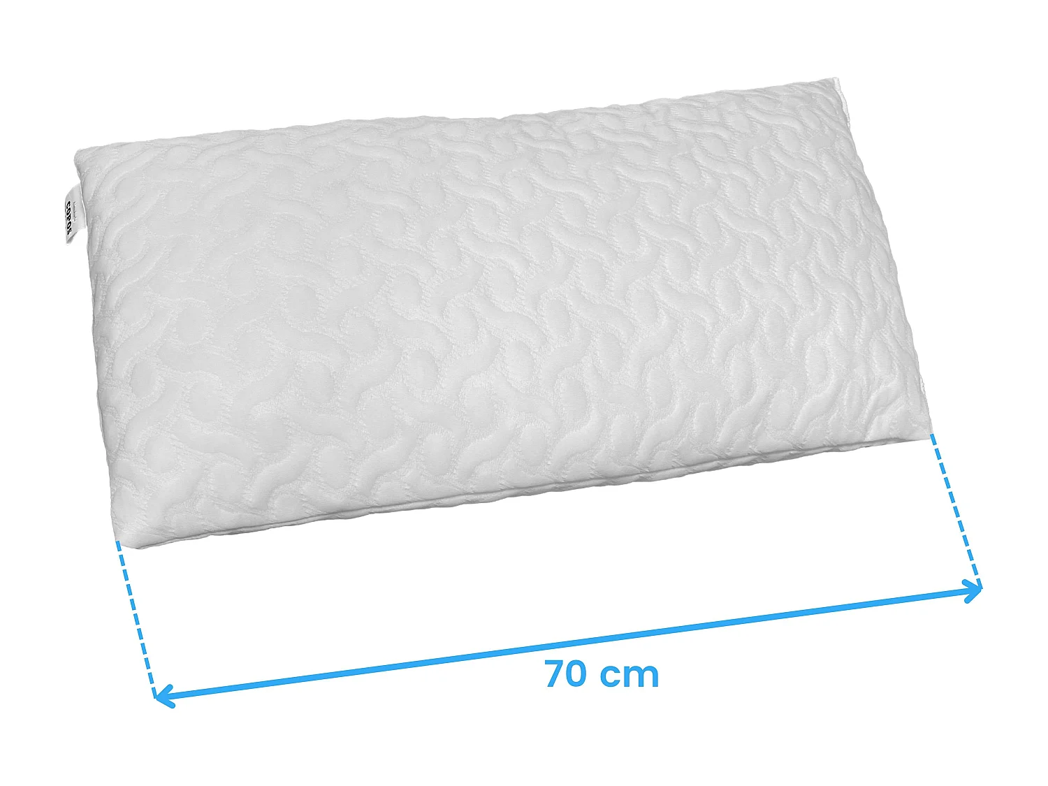 Almofada Viscoelástica Eko Flakes 70 cm Branca