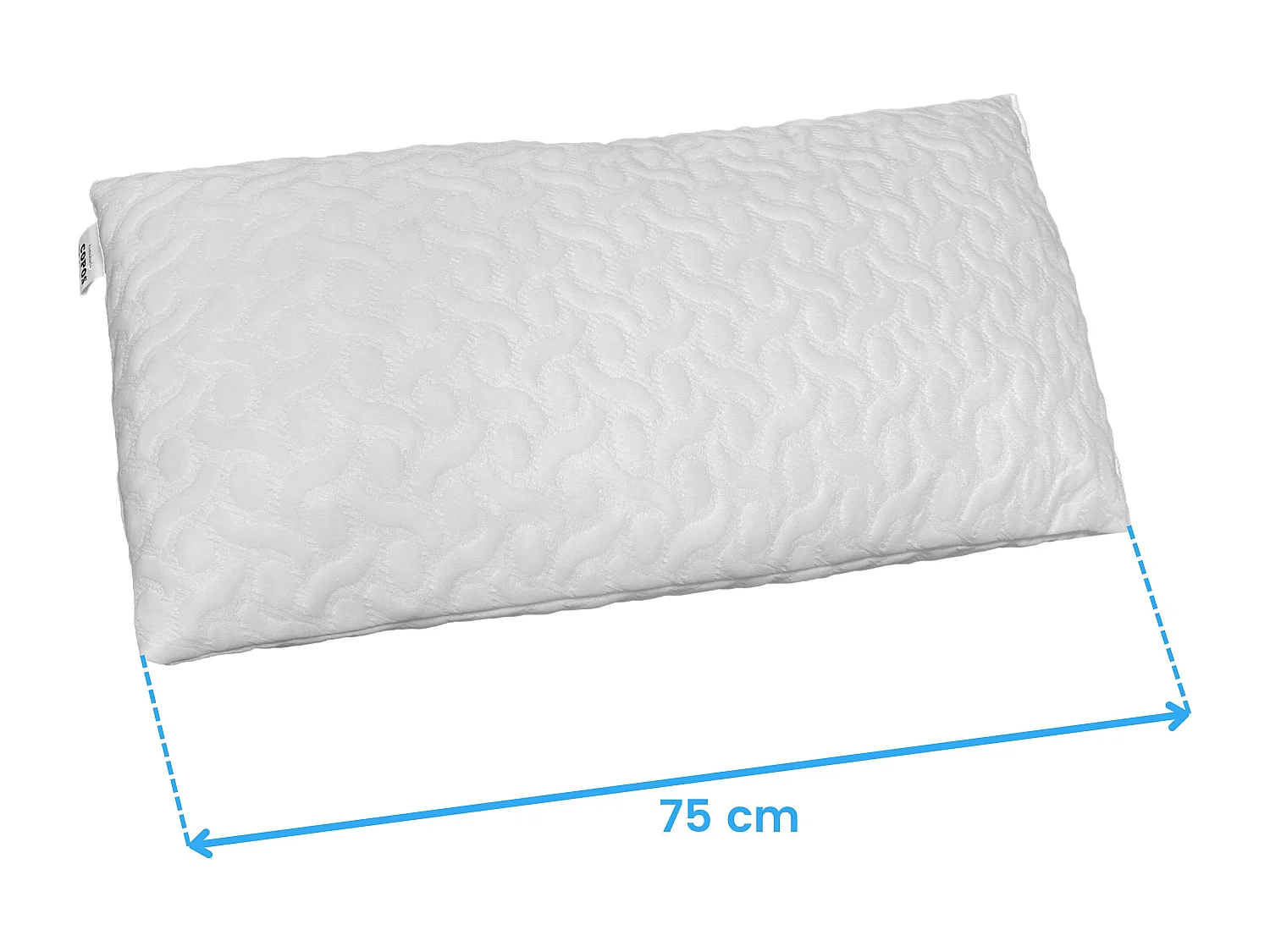 Oreiller viscoélastique Eko Flakes 75 cm Blanc