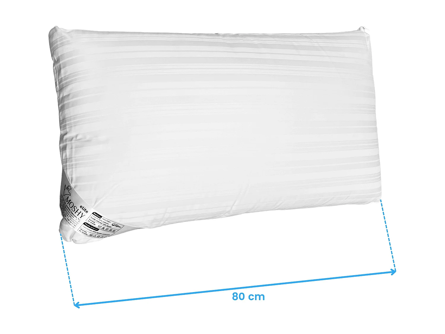 Travesseiro Elite com Capa de Fibra Ergotex 80 cm