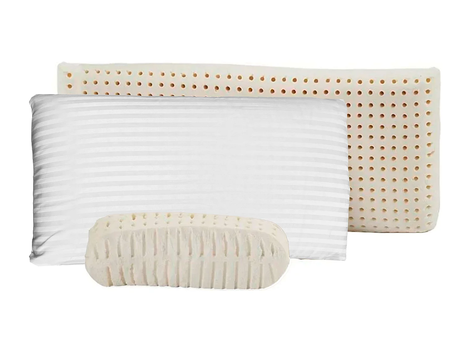 Almofada de Látex Perfurada com Capa 90 cm
