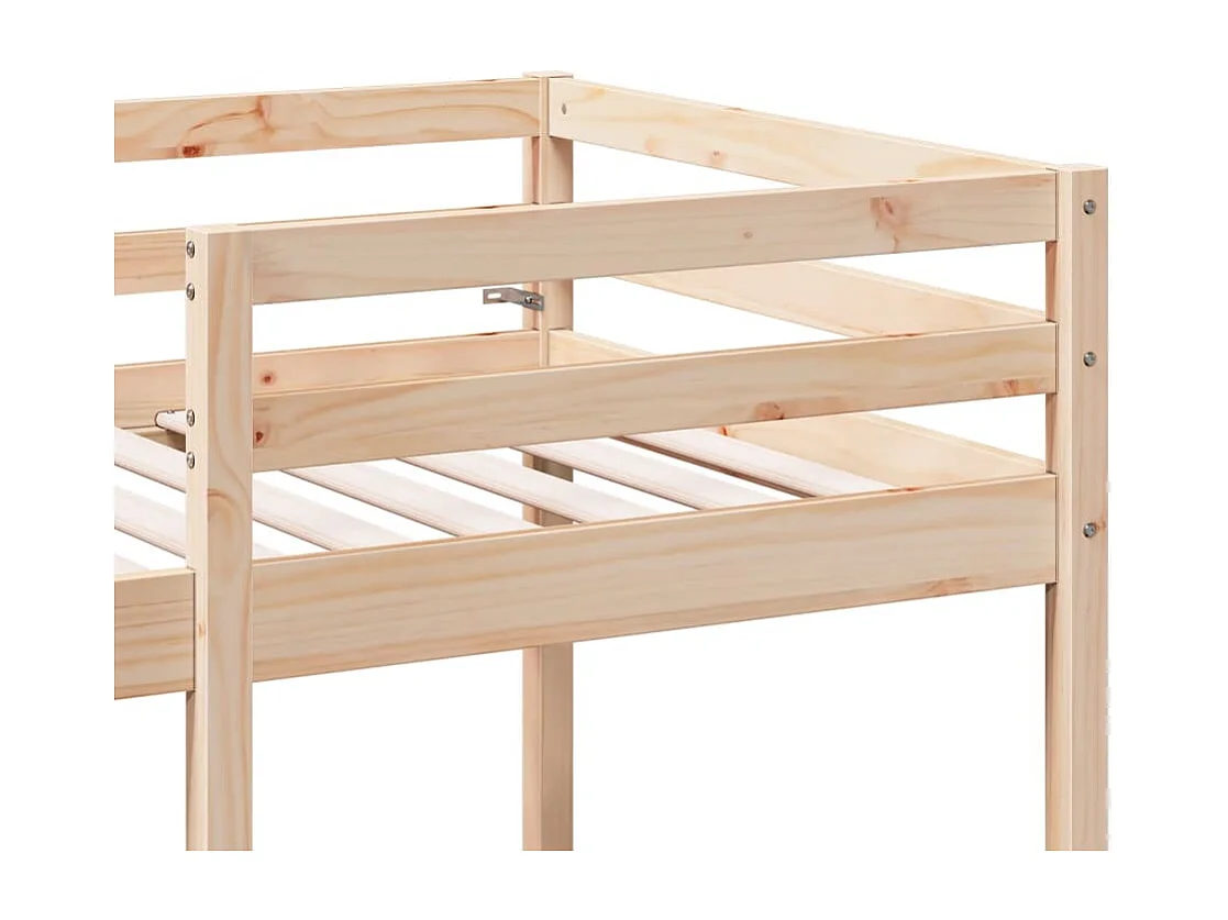 Lit mezzanine avec bureau et chaises 90x200 cm pin massif