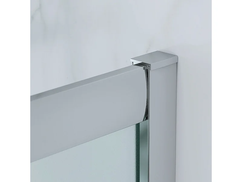 Box Doccia 3 Lati 80x80x80 Cm H185 cm vetro Opaco 6 mm Apertura Scorrevole| Kiro