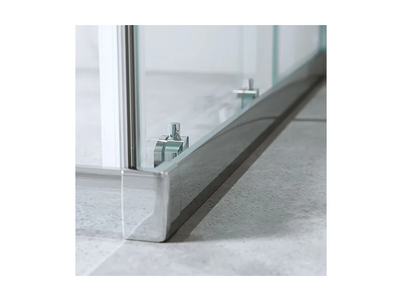 Box Doccia Scorrevole 80x100 Cm H 185 cm Cristallo 6 mm Trasparente Temperato| Kiro