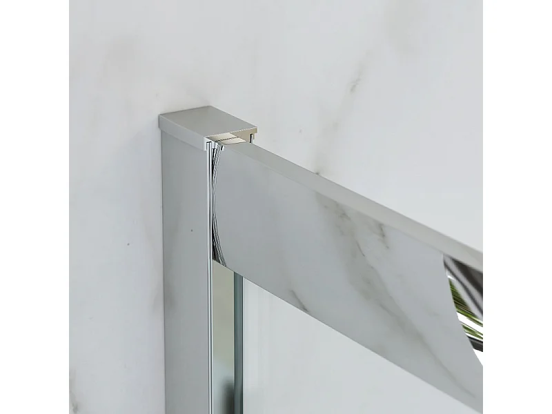 Box Doccia Scorrevole 80x100 Cm H 185 cm Cristallo 6 mm Trasparente Temperato| Kiro