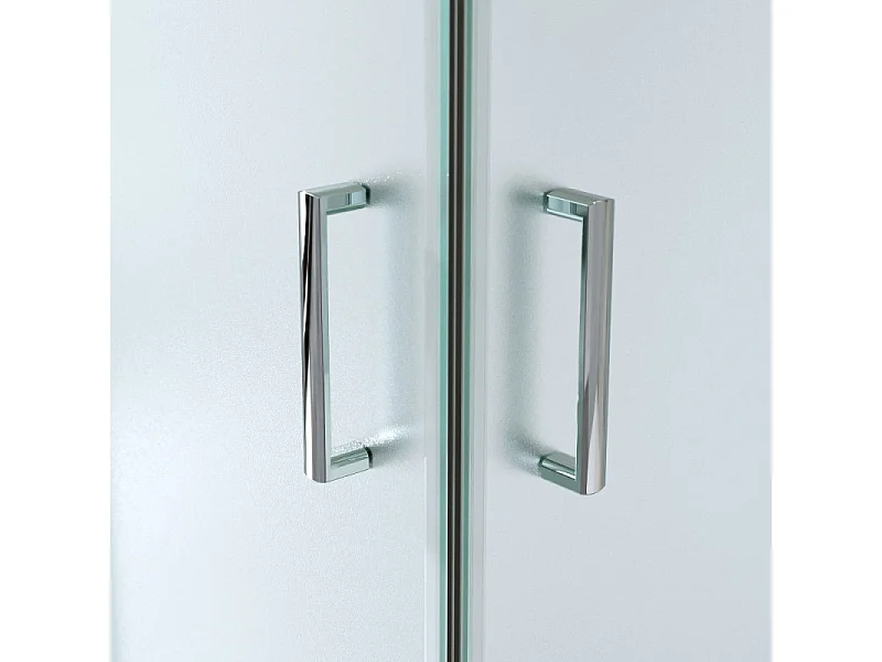 Cabina Doccia Angolare Scorrevole 80x80 Cm H 185 cm vetro Opaco 6 mm| Kiro