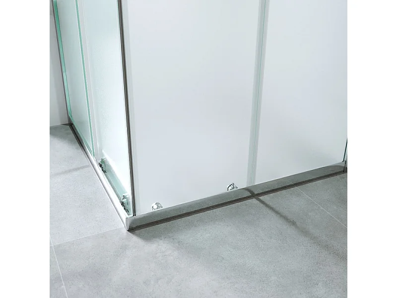 Cabina Doccia Angolare Scorrevole 80x80 Cm H 185 cm vetro Opaco 6 mm| Kiro