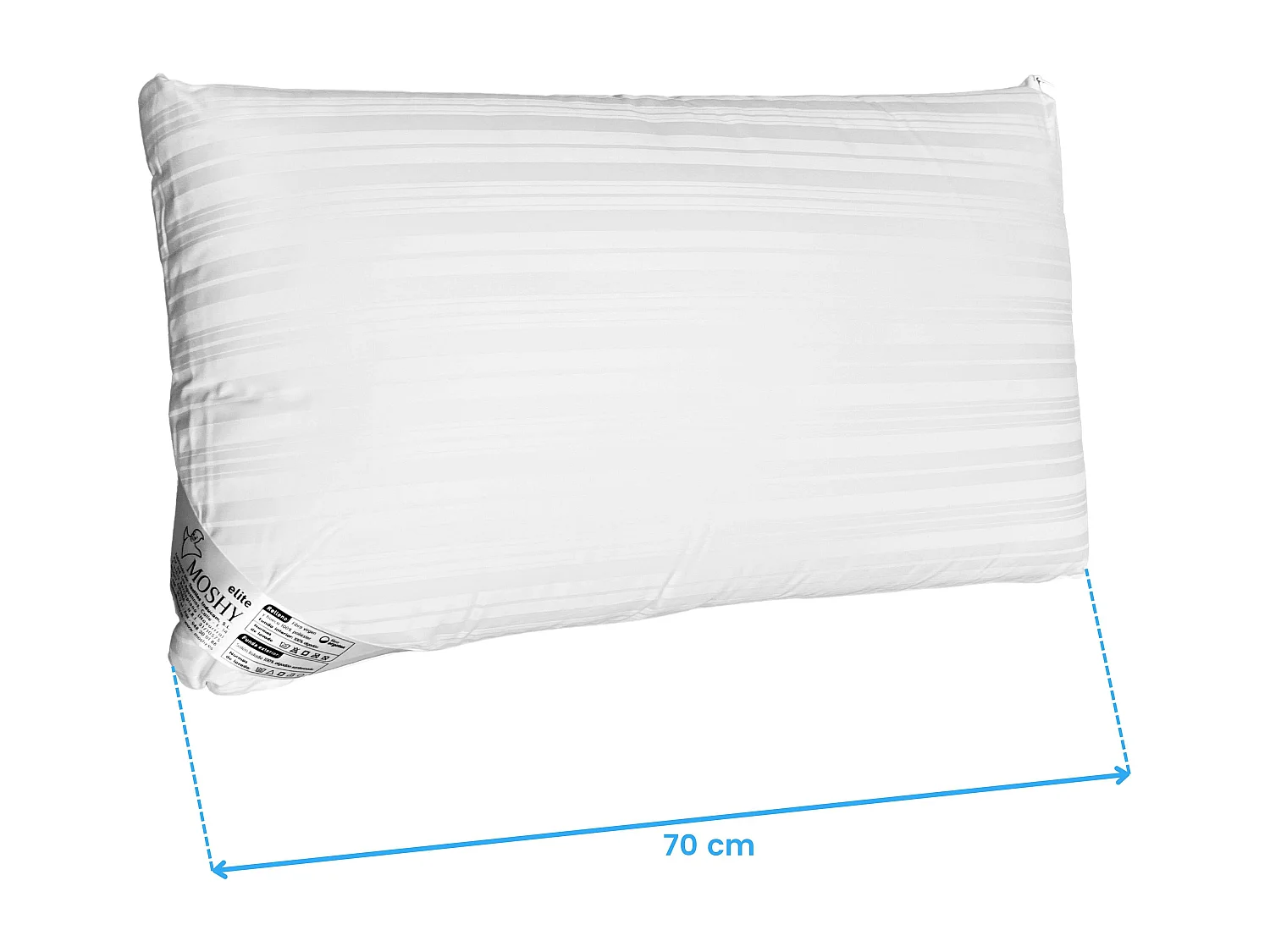 Travesseiro Elite com Capa de Fibra Ergotex 70 cm
