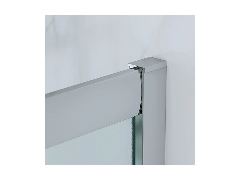 Cabina Doccia 3 Lati 80x100x80 Cm H 185 cm vetro 6 mm Satinato Scorrevole| Kiro