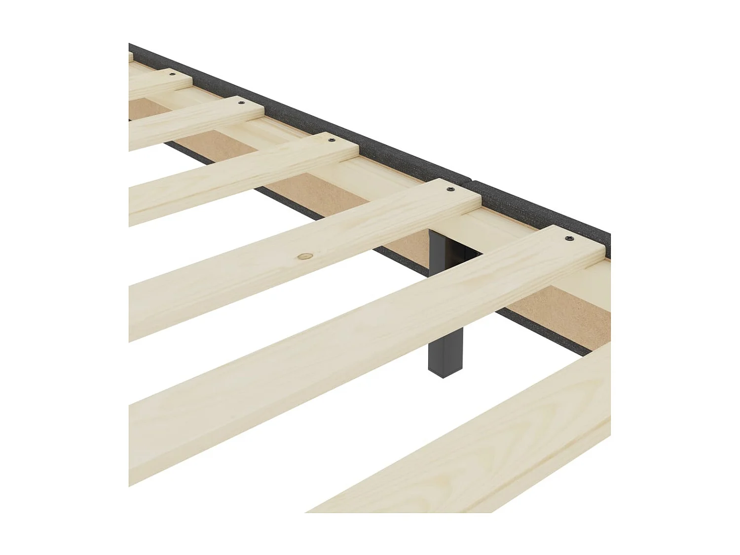 Boxspring-Bettgestell Grau Stoff 90x200 cm SHL438367