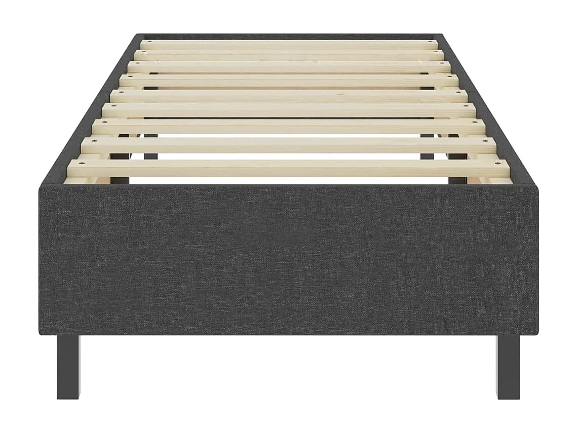 Estructura de cama Box Spring sin colchón tela gris 100x200 cm SHL58731