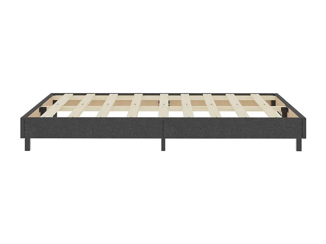 Cama casal-Cama de adulto-Cama boxspring 160x200cm tecido cinzento SHL413998
