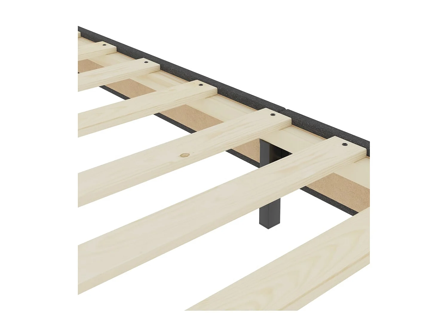 Cama casal-Cama de adulto-Cama boxspring 160x200cm tecido cinzento SHL413998