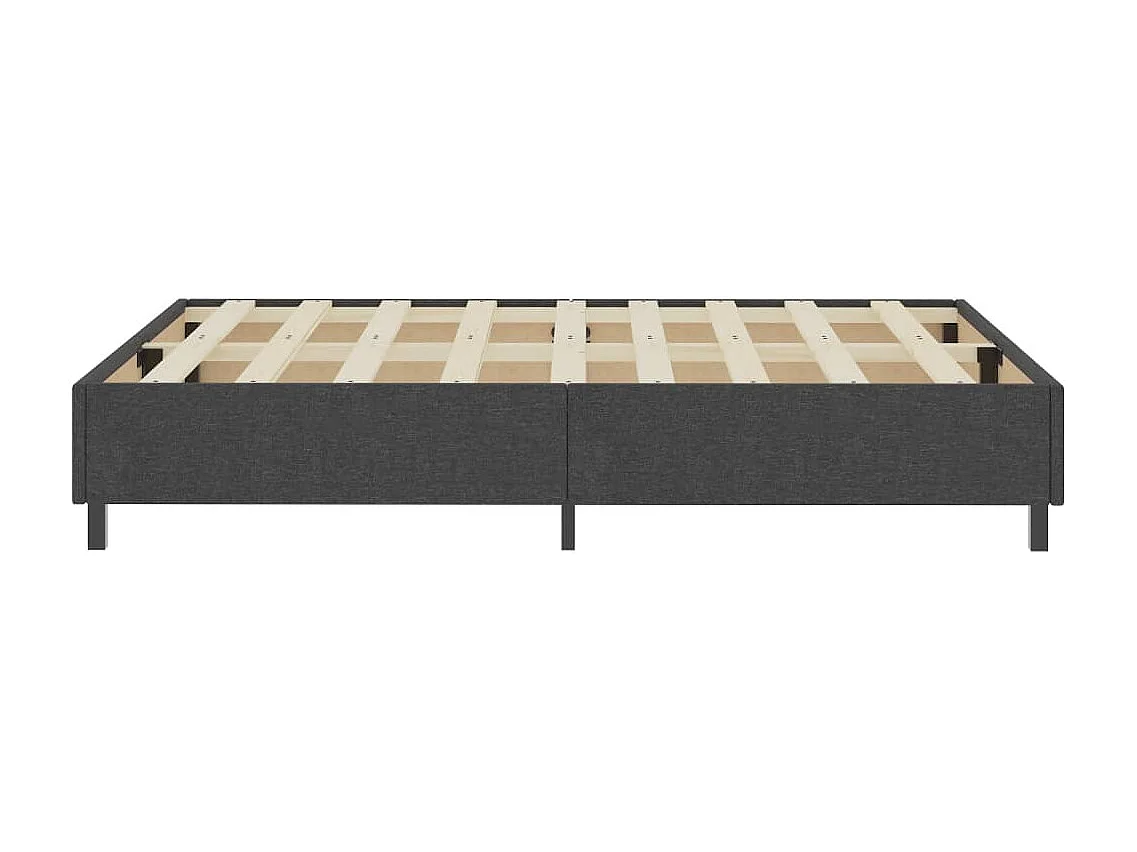 Boxspring-Bettgestell Grau Stoff 160x200 cm SHL582526