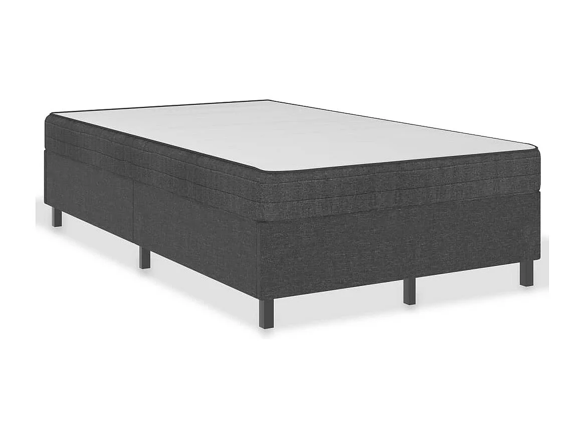 Estructura de cama box spring tela gris 120x200 cm SHL29221